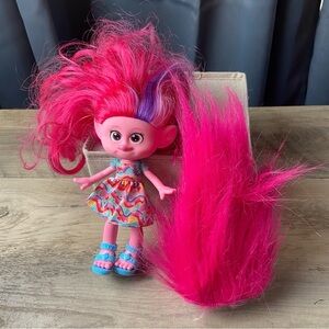 Dreamworks Trolls World Tour Glam Poppy 7" Doll Pink Hair